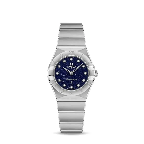 Omega Omega Constellation 25mm Watch Ref 13110256053001 Blue Diamond Index Dial Stainless Steel Bracelet Bracelets Omega Omega Constellation 25mm Watch Ref 13110256053001 Blue Diamond Index Dial Stainless Steel Bracelet Bracelets