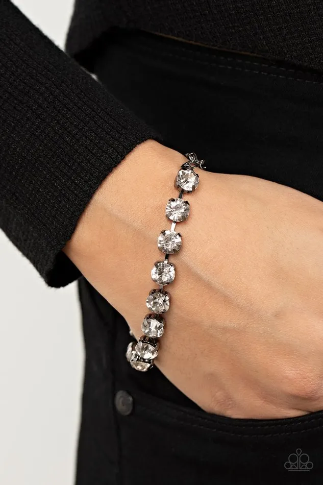 Paparazzi Bracelet ALister Afterglow Black Paparazzi Jewelry Bracelets