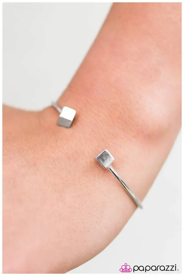 Paparazzi Bracelet Block Party Silver Paparazzi Jewelry Bracelets