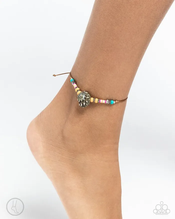 Paparazzi Bracelet Break the SHELL Yellow Paparazzi Jewelry Bracelets