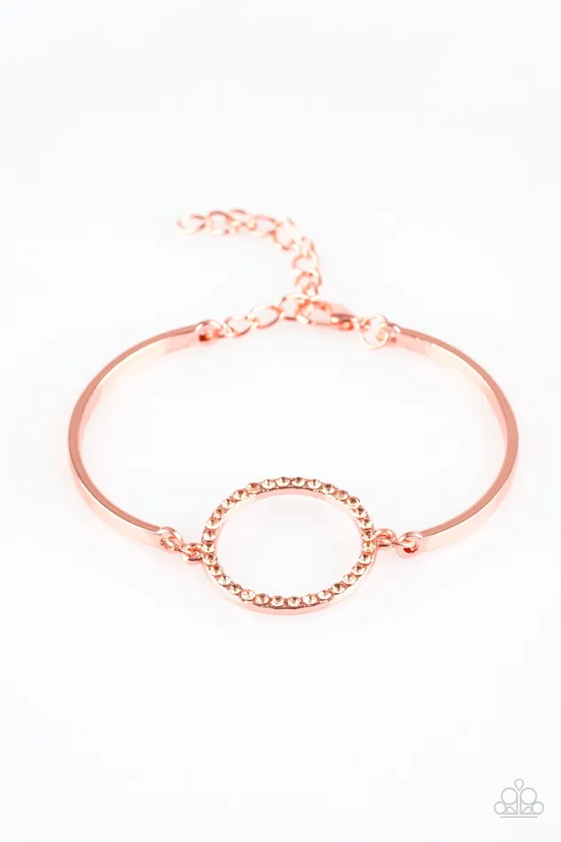 Paparazzi Bracelet Center Of Couture Copper Paparazzi Jewelry Bracelets