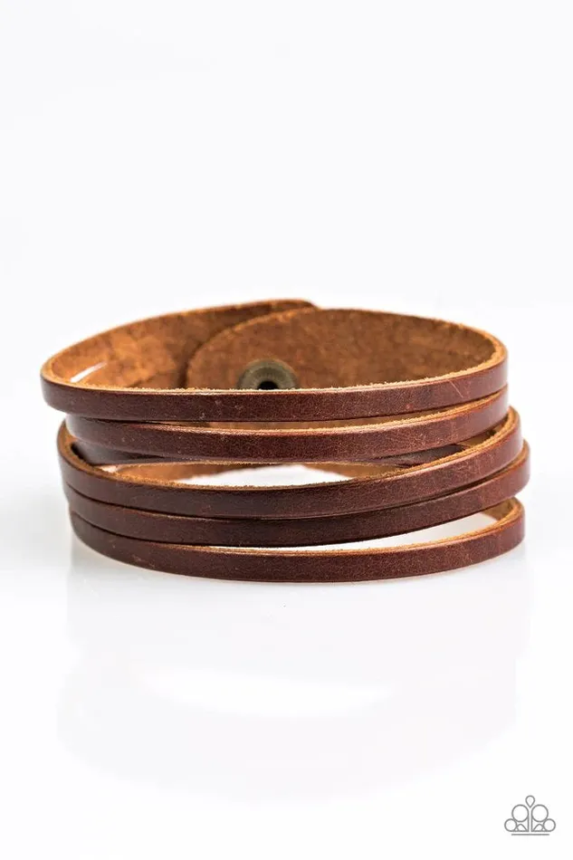 Paparazzi Bracelet Day Hike Brown Paparazzi Jewelry Bracelets
