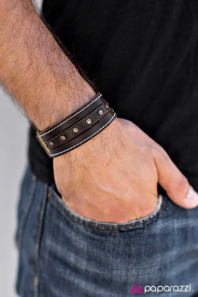 Paparazzi Bracelet Empty Saddles Brown Paparazzi Jewelry Bracelets