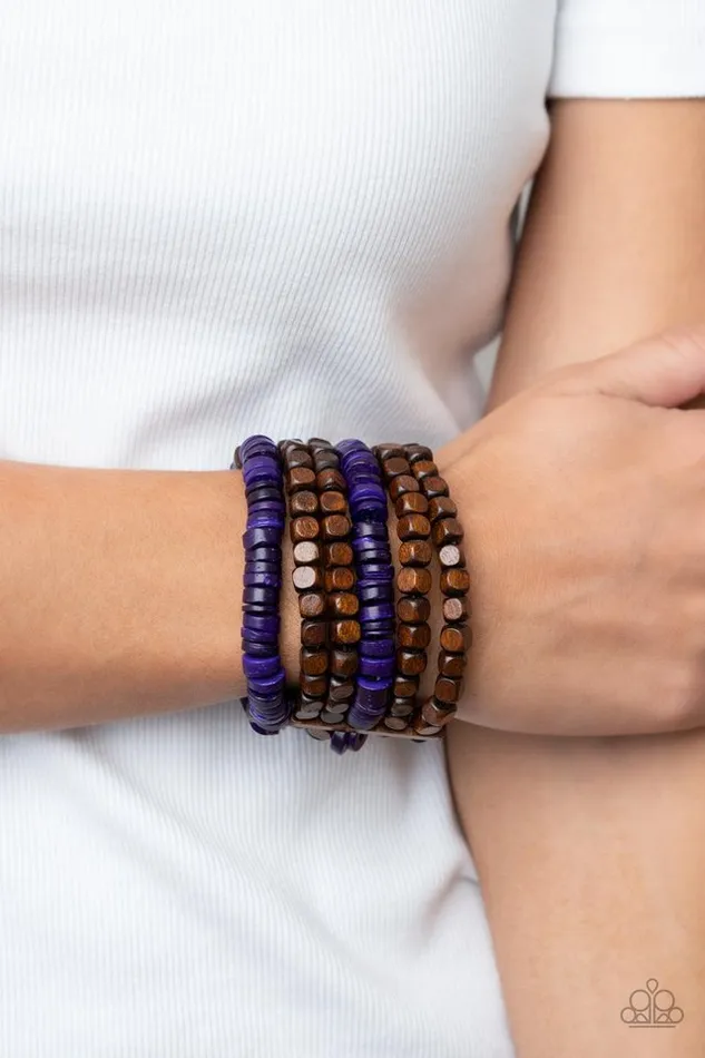 Paparazzi Bracelet Fiji Fiesta Purple Paparazzi Jewelry Bracelets