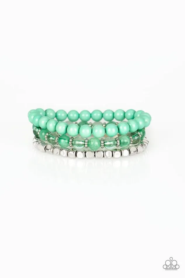 Paparazzi Bracelet Globetrotter Glam Green Paparazzi Jewelry Bracelets