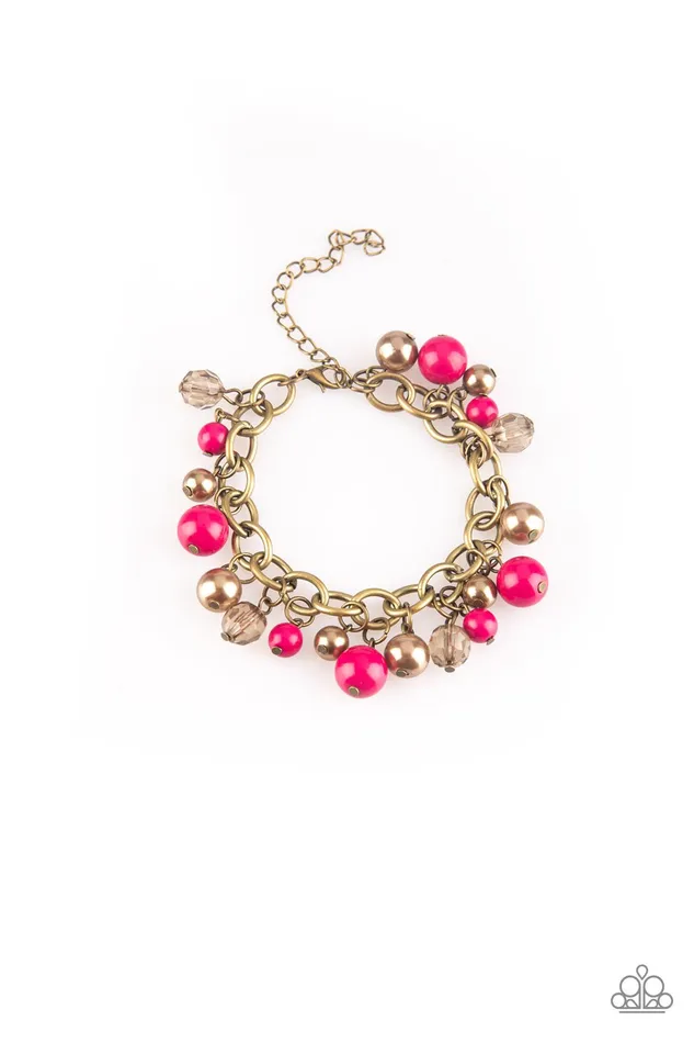 Paparazzi Bracelet Grit and Glamour Pink Paparazzi Jewelry Bracelets