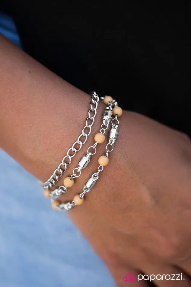 Paparazzi Bracelet Heard It Through The Grapevine Yellow Paparazzi Jewelry Bracelets