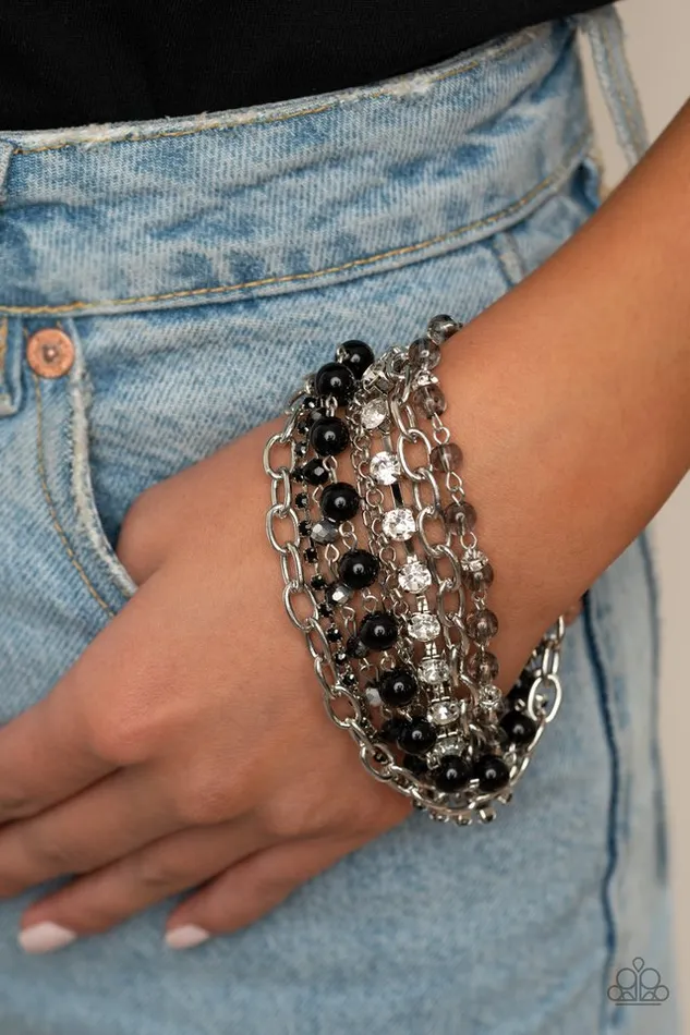 Paparazzi Bracelet Heiress Hustle Black Paparazzi Jewelry Bracelets