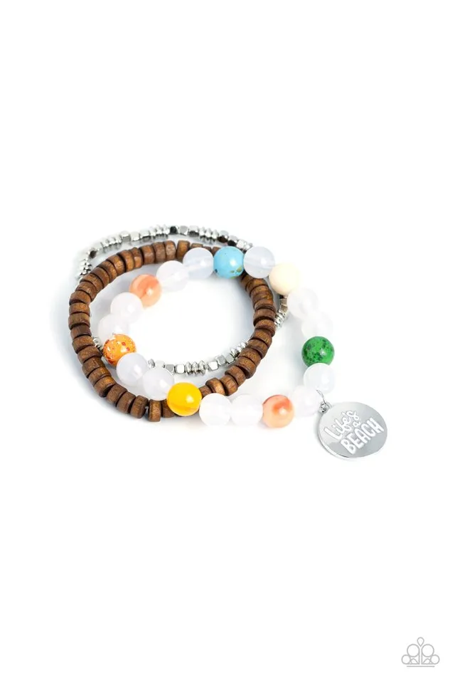 Paparazzi Bracelet Lifes a Beach White Paparazzi Jewelry Bracelets Paparazzi Bracelet Lifes a Beach White Paparazzi Jewelry Bracelets
