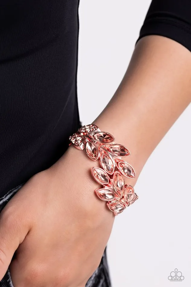 Paparazzi Bracelet Luminous Laurels Copper Paparazzi Jewelry Bracelets