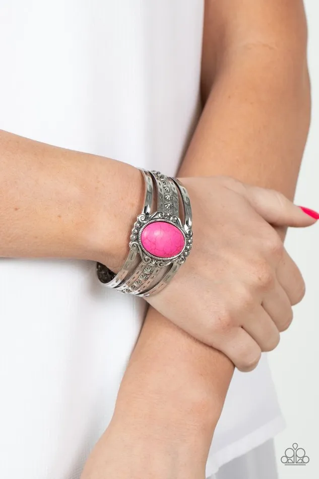 Paparazzi Bracelet Mojave Mecca Pink Paparazzi Jewelry Bracelets