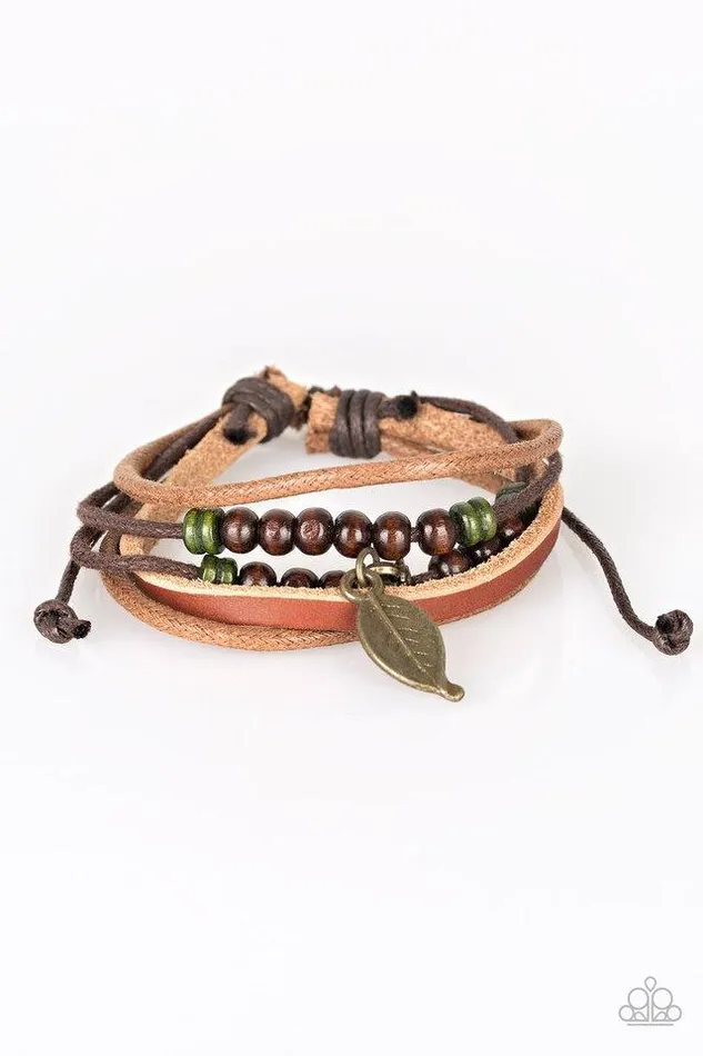 Paparazzi Bracelet Need More Nature Brown Paparazzi Jewelry Bracelets