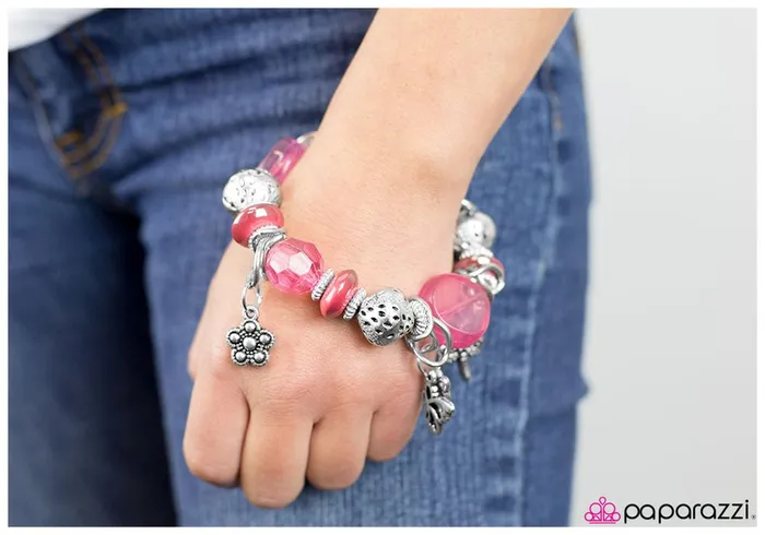 Paparazzi Bracelet Never A Dull Moment Pink Paparazzi Jewelry Bracelets