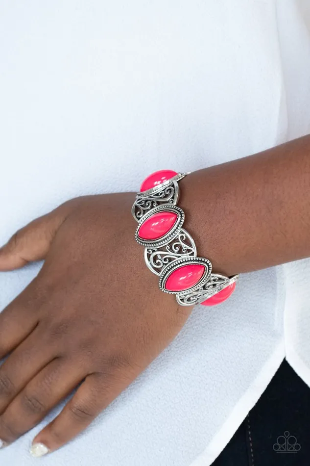 Paparazzi Bracelet POP Skip and a Jump Pink Paparazzi Jewelry Bracelets