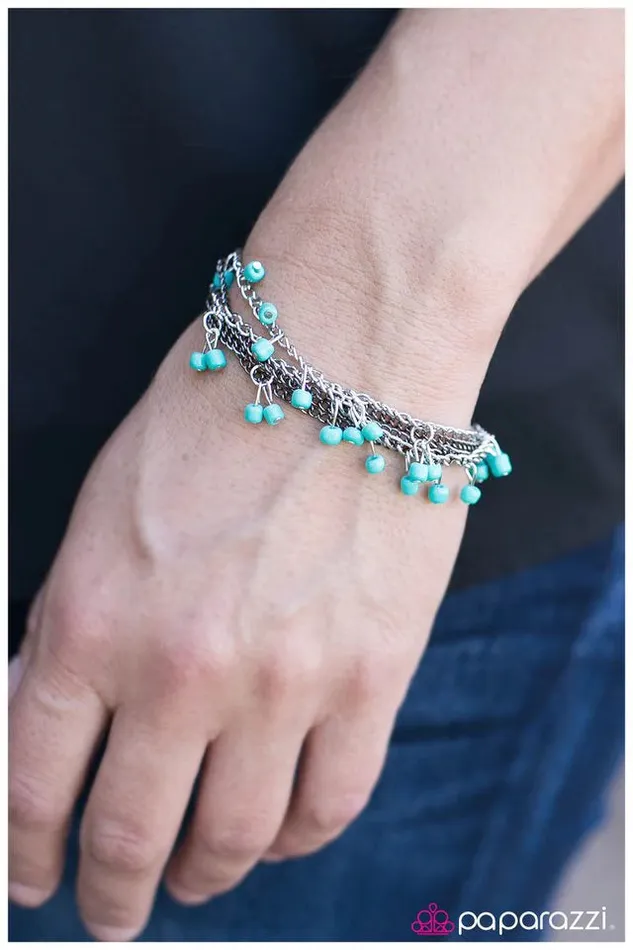 Paparazzi Bracelet Road Trip Blue Paparazzi Jewelry Bracelets