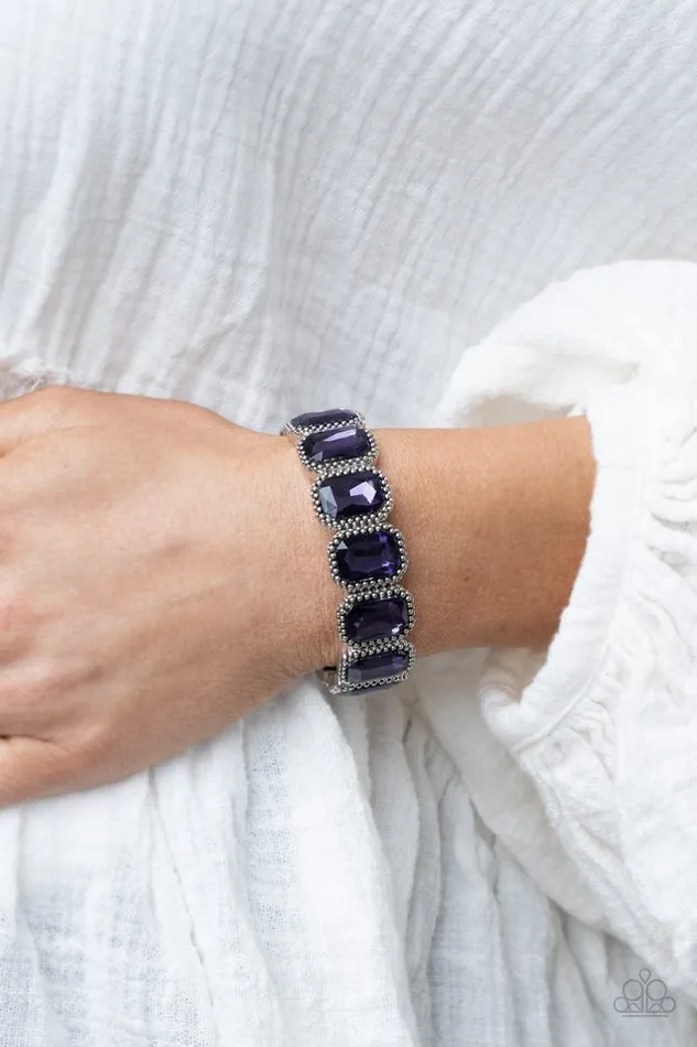 Paparazzi Bracelet Studded Smolder Purple Paparazzi Jewelry Bracelets