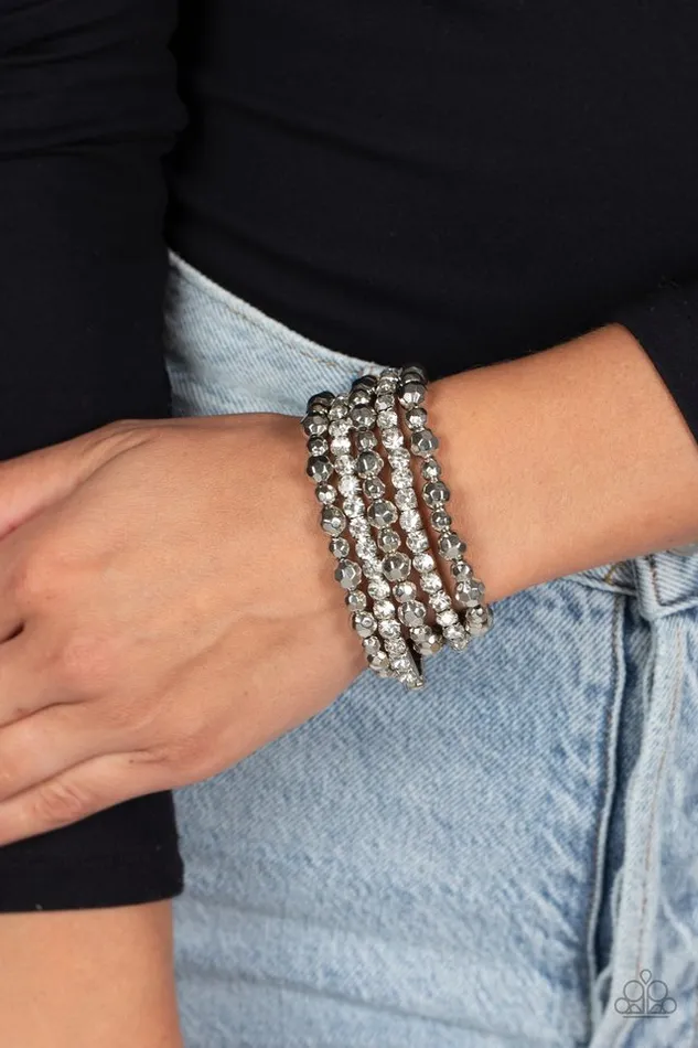 Paparazzi Bracelet Top Notch Twinkle White Paparazzi Jewelry Bracelets