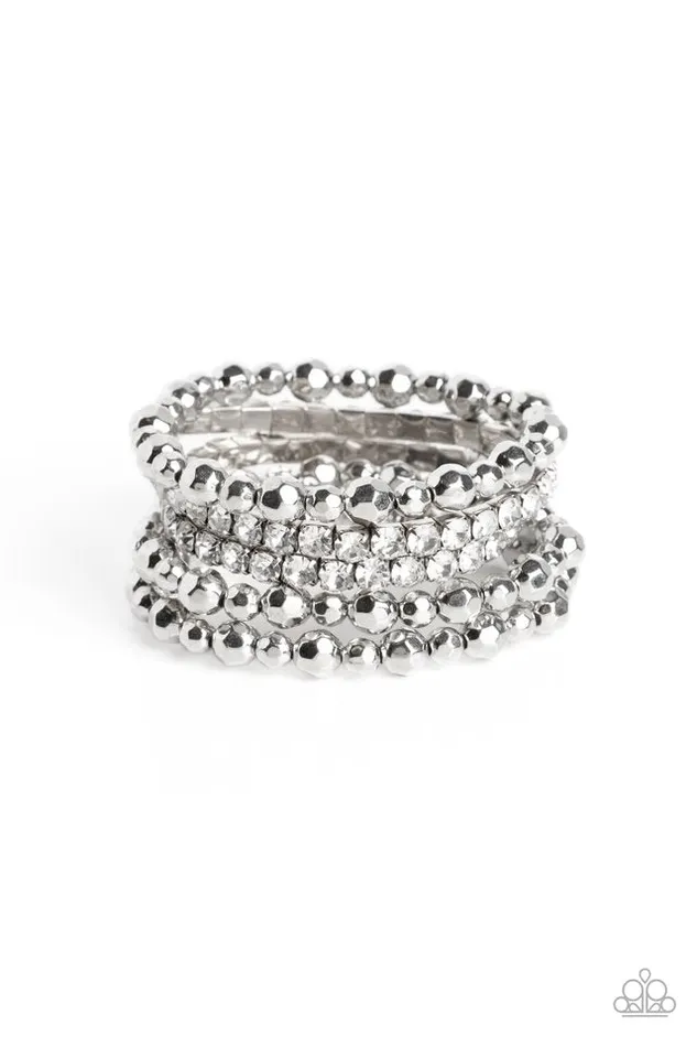 Paparazzi Bracelet Top Notch Twinkle White Paparazzi Jewelry Bracelets Paparazzi Bracelet Top Notch Twinkle White Paparazzi Jewelry Bracelets