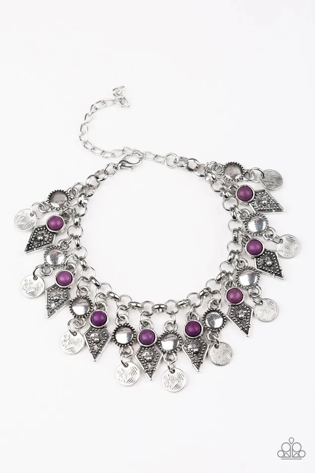 Paparazzi Bracelet Triassic Trade Route Purple Paparazzi Jewelry Bracelets