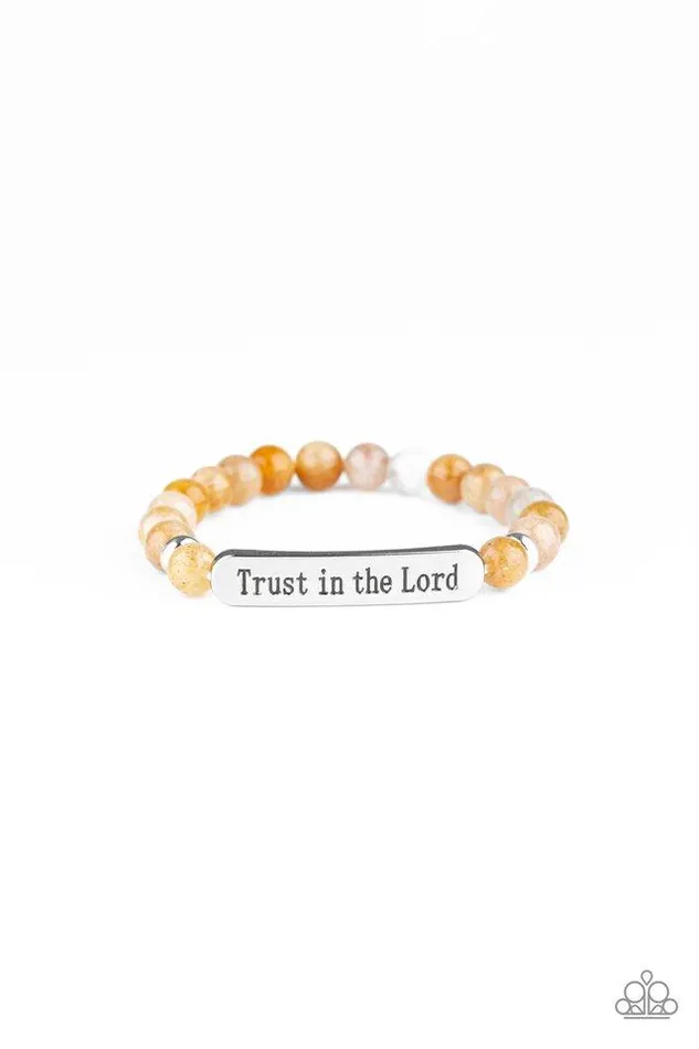Paparazzi Bracelet Trust Always Brown Paparazzi Jewelry Bracelets