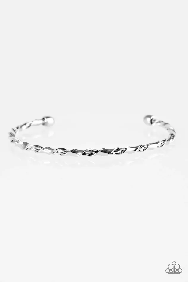 Paparazzi Bracelet Twisted Fate Silver Paparazzi Jewelry Bracelets