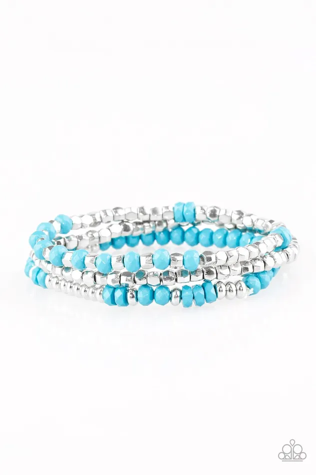 Paparazzi Bracelet Very Vivacious Blue Paparazzi Jewelry Bracelets
