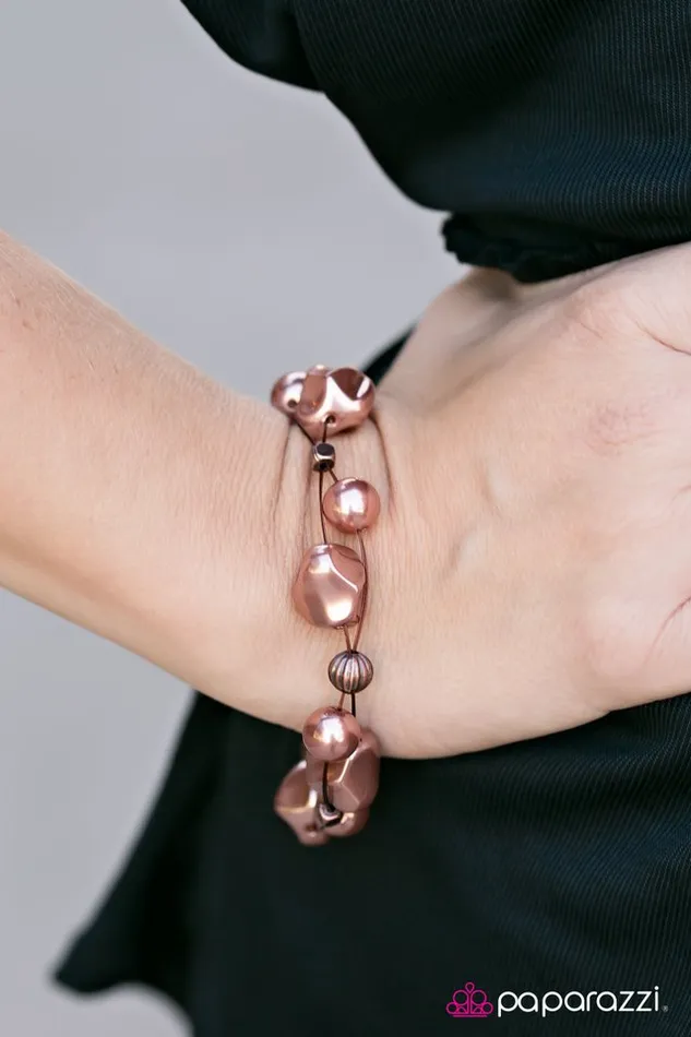 Paparazzi Bracelet Wish Me Luck Copper Paparazzi Jewelry Bracelets