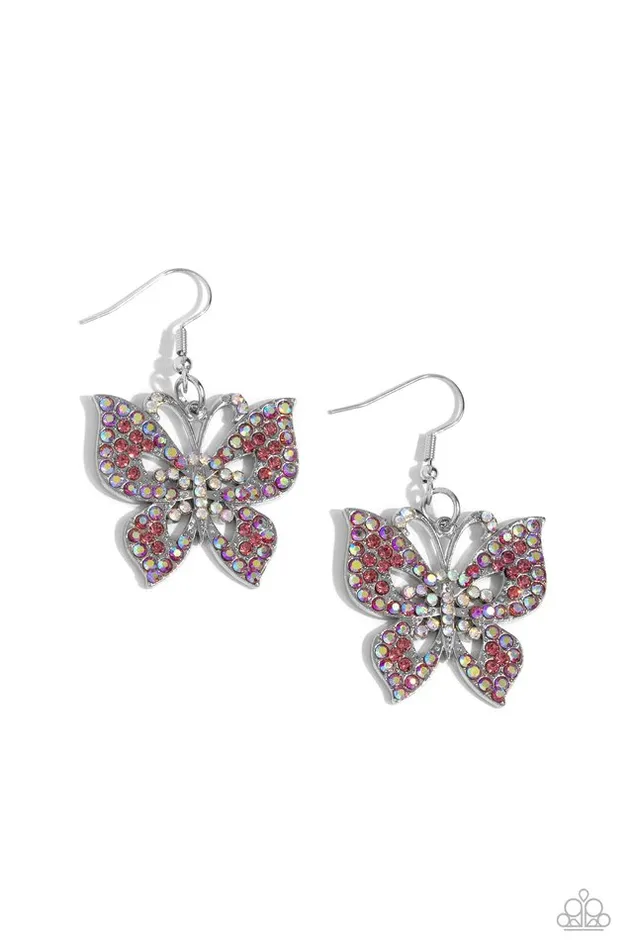 Paparazzi Earring Bejeweled Breeze Pink Paparazzi Jewelry Earrings Paparazzi Earring Bejeweled Breeze Pink Paparazzi Jewelry Earrings