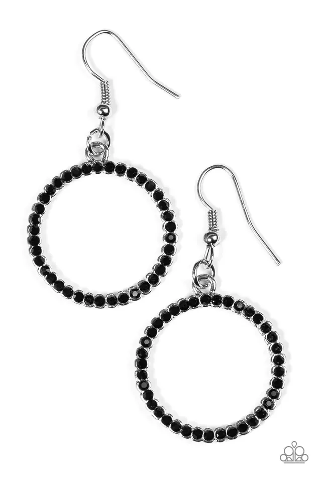 Paparazzi Earring Champagne Chic Black Paparazzi Jewelry Earrings