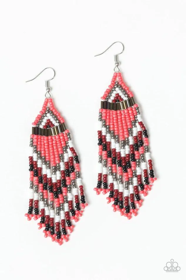 Paparazzi Earring Colors Of The Wind Orange Paparazzi Jewelry Earrings