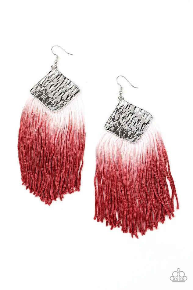 Paparazzi Earring DIP The Scales Red Paparazzi Jewelry Earrings Paparazzi Earring DIP The Scales Red Paparazzi Jewelry Earrings