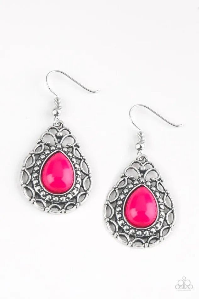 Paparazzi Earring Flirty Finesse Pink Paparazzi Jewelry Earrings Paparazzi Earring Flirty Finesse Pink Paparazzi Jewelry Earrings