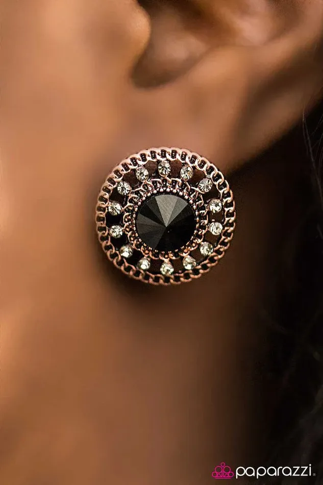 Paparazzi Earring Free WHEEL Copper Paparazzi Jewelry Earrings