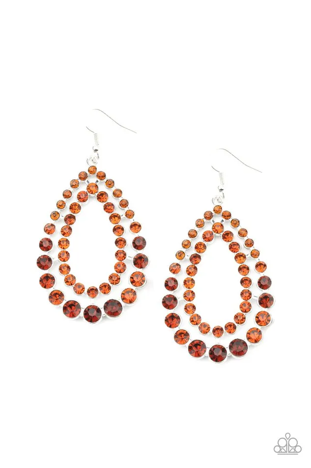Paparazzi Earring Glacial Glaze Brown Paparazzi Jewelry Earrings Paparazzi Earring Glacial Glaze Brown Paparazzi Jewelry Earrings