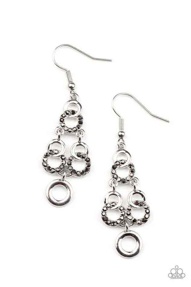 Paparazzi Earring Luminously Linked Silver Paparazzi Jewelry Earrings Paparazzi Earring Luminously Linked Silver Paparazzi Jewelry Earrings