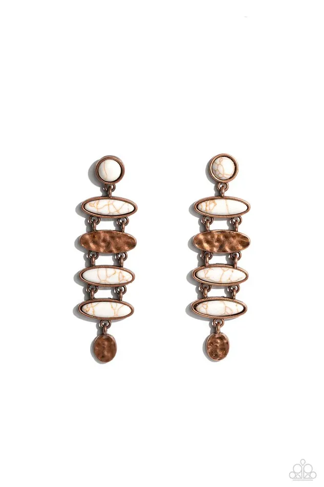 Paparazzi Earring Rustic Reverie Copper Paparazzi Jewelry Earrings Paparazzi Earring Rustic Reverie Copper Paparazzi Jewelry Earrings
