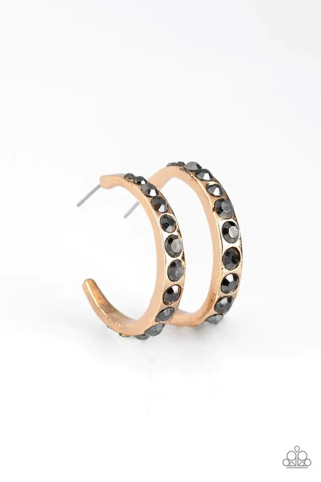 Paparazzi Earring Welcome To Glam Town Gold Paparazzi Jewelry Earrings