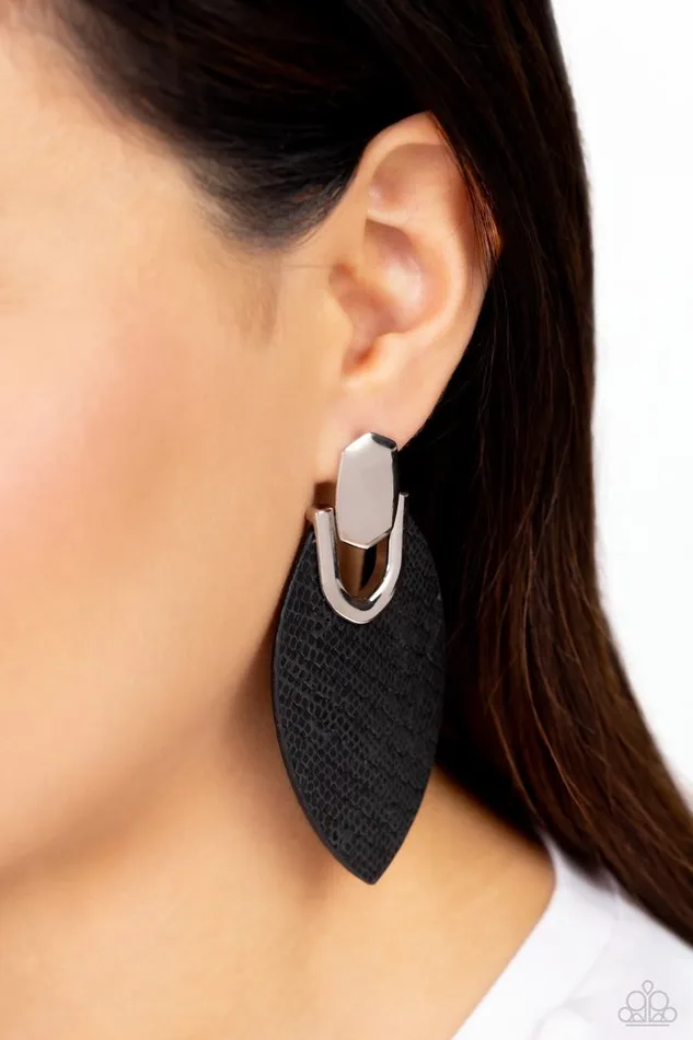 Paparazzi Earring Wildly Workable Black Paparazzi Jewelry Earrings