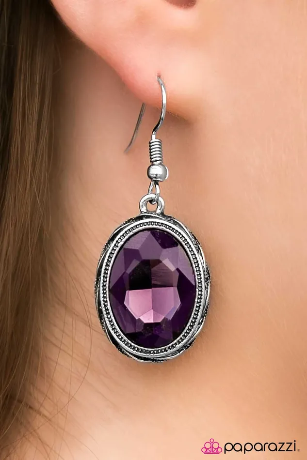 Paparazzi Earring You Have Bewitched Me Purple Paparazzi Jewelry Earrings