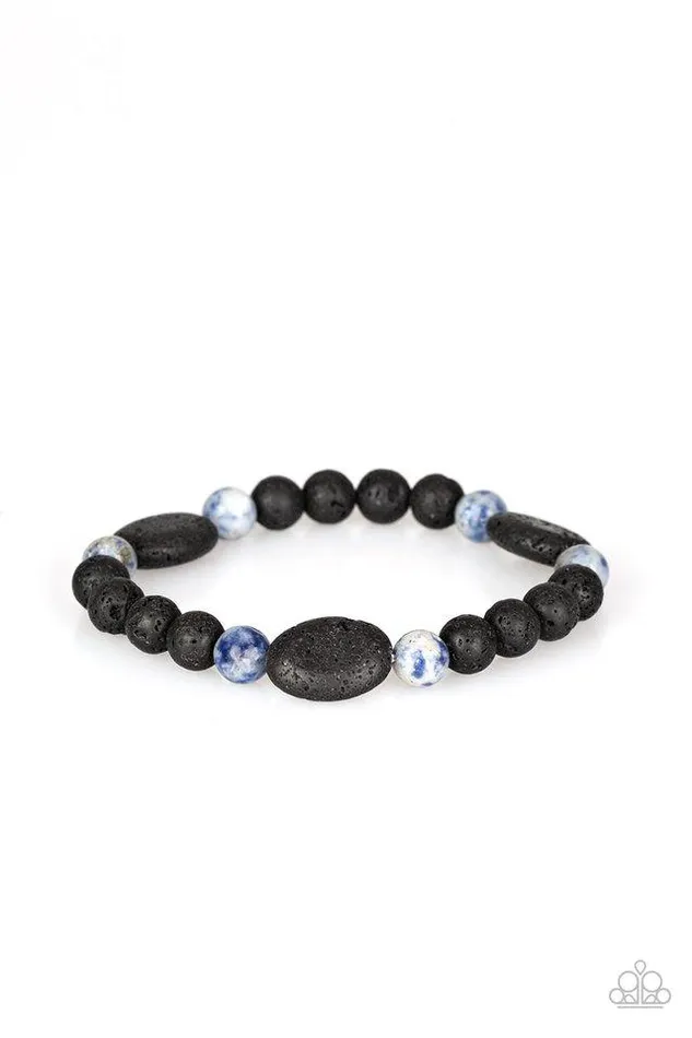 Paparazzi Jewelry Bracelets Paparazzi Bracelet A Hundred and ZEN Percent Blue