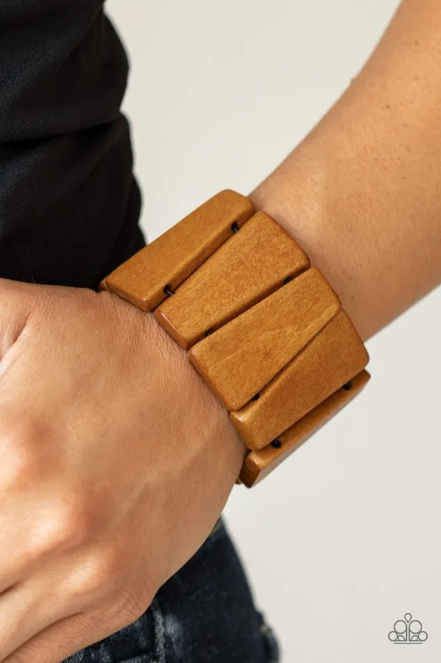 Paparazzi Jewelry Bracelets Paparazzi Bracelet Barbados Backdrop Brown