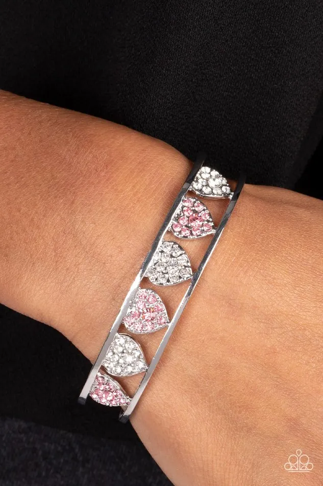 Paparazzi Jewelry Bracelets Paparazzi Bracelet Decadent Devotion Pink