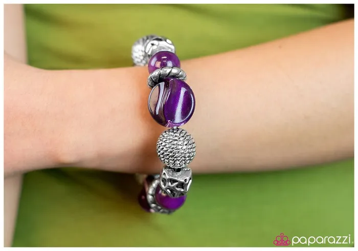 Paparazzi Jewelry Bracelets Paparazzi Bracelet Divinely Deco Purple