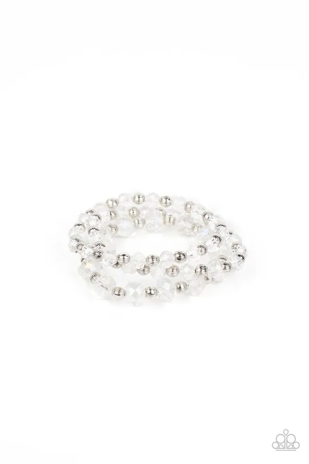 Paparazzi Jewelry Bracelets Paparazzi Bracelet Eiffel Tower Tryst White Paparazzi Jewelry Bracelets Paparazzi Bracelet Eiffel Tower Tryst White