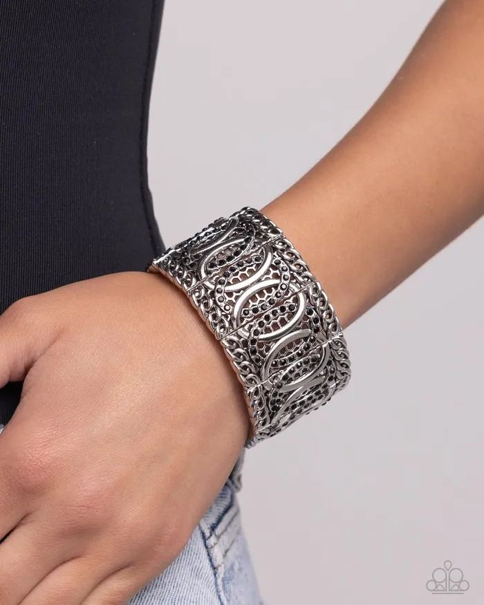 Paparazzi Jewelry Bracelets Paparazzi Bracelet Forged Fashion Black