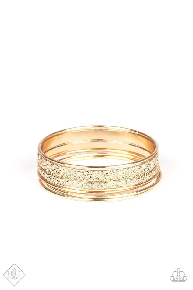 Paparazzi Jewelry Bracelets Paparazzi Bracelet Full Circle Gold