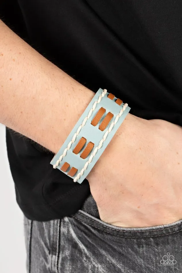 Paparazzi Jewelry Bracelets Paparazzi Bracelet In the FRONTIER Running Blue