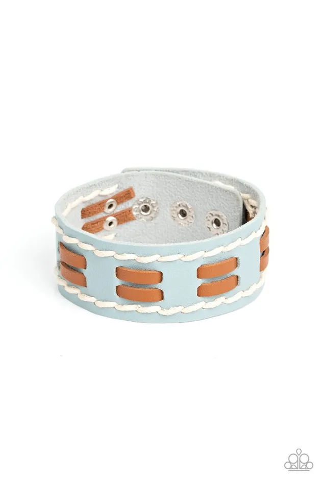 Paparazzi Jewelry Bracelets Paparazzi Bracelet In the FRONTIER Running Blue Paparazzi Jewelry Bracelets Paparazzi Bracelet In the FRONTIER Running Blue