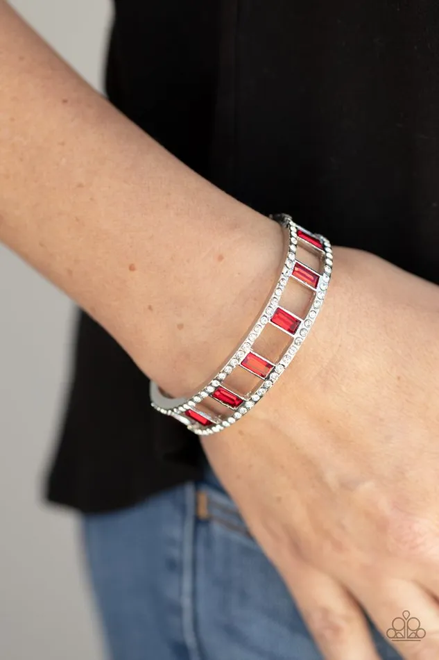 Paparazzi Jewelry Bracelets Paparazzi Bracelet Industrial Icing Red