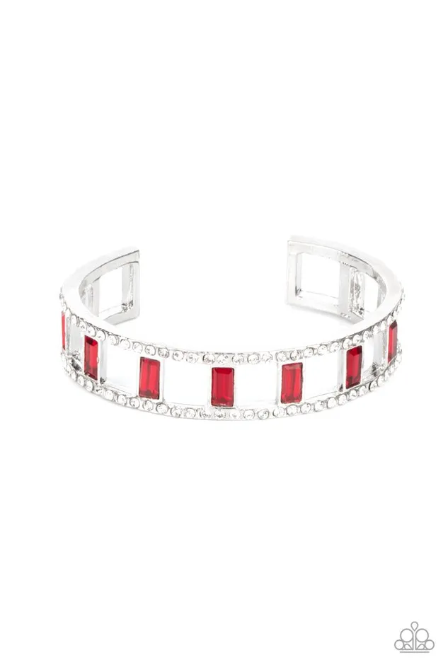 Paparazzi Jewelry Bracelets Paparazzi Bracelet Industrial Icing Red Paparazzi Jewelry Bracelets Paparazzi Bracelet Industrial Icing Red